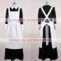 New product  long black cosplay Maid Costume (155)