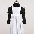 New product  Long black and white apron cosplay Maid Costume (161)