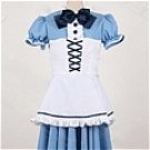New product   Blue and white apron cosplay Maid Costume (166)