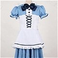 New product   Blue and white apron cosplay Maid Costume (166)
