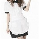 New product   white shirt and black skirt Maid Costume (Eleanore)
