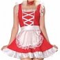New product Sexy red cosplay Maid Costume (Ilien)
