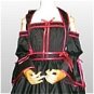 New product Lovely black satin cosplay Maid Costume (Kurohime)