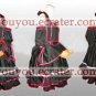 New product Lovely black satin cosplay Maid Costume (Kurohime)