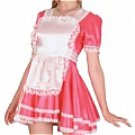New product   Sexy red satin Maid Costume (Mathilda)