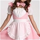 New product   Sweet pink and white Maid Costume (Cat)