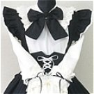 New product   White and black cosplay Maid Costume (Quella)