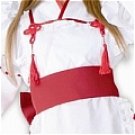 New product   Beautiful red and white Maid Costume (Sorceress)
