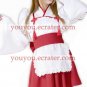 New product Beautiful red and white Maid Costume (Sorceress)