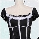 New product  lovely black Satin Maid Costume (Wendy)