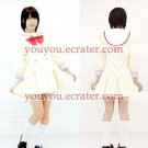 New product  light yellow School Uniform Cosplay girl Costume