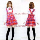 New product   Red School Uniform Cosplay girl Costume7