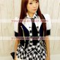 New product  White and black School Uniform Cosplay girl Costume