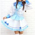 New product   light blue School Uniform Cosplay girl Costume