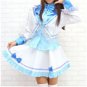 New product   light blue School Uniform Cosplay girl Costume