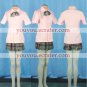 New product   Short Sleeves light pink School Uniform Cosplay Costume