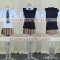 New product Short Sleeves light blue and black School Uniform Cosplay Costume