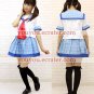 New product  Short Sleeves light blue School Uniform Cosplay Costume (33)