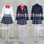 New product Long Sleeves blue School Uniform Cosplay Costume