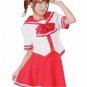 New product   Short Sleeves AlisaRed School Uniform Cosplay Costume
