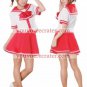 New product   Short Sleeves AlisaRed School Uniform Cosplay Costume