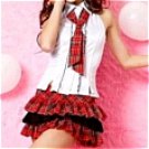 New product   Red short Sleeves Faith School Uniform Cosplay Costume