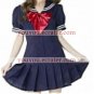 New product Short Sleeves blue Kotobuki School Uniform Cosplay Costume