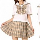 New product   Short Sleeves Makiko School Uniform Cosplay Costume