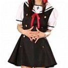New product   Black Short Sleeves Murasaki School Uniform costume