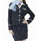 New product   Airhostess Uniform Black Cosplay Costume1
