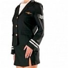 New product   Airhostess Uniform Black Cosplay Costume2