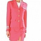 New product  Airhostess Uniform pink Cosplay Costume3