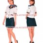 New product Airhostess Short Sleeves Uniform blue Cosplay Costume4