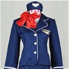 New product   Airhostess long Sleeves  blue Uniform  Cosplay Costume6