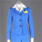 New product   Airhostess Uniform Blue  Cosplay Costume