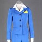 New product   Airhostess Uniform Blue  Cosplay Costume