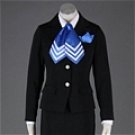 New product   Airhostess Uniform Black Blue Cosplay Costume