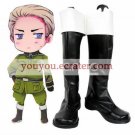 APH Hetalia Ludwig Cosplay Imitated Leather Boots