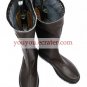 Black 1 35'' Heel Axis Powers Hetalia Faux Leather Cosplay Shoes