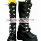 Black 2 15'' Heel Imitated Leather Foam Cosplay Boots