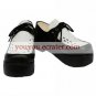Black And White Faux Leather 2'' High Heel Platform Cosplay Shoes
