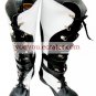 Black And White Imitated Leather Rubber Cosplay Boots