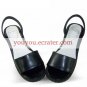 Black Fairy Tail Natsu Dragneel Open Toe PU Lolita Sandals