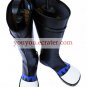 Black Faux Leather 2'' High Heel Buckle Cosplay Shoes