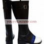 Black Faux Leather 2'' High Heel Buckle Cosplay Shoes