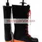 Black Faux Leather 2'' High Heel Lace-Up Platform Cosplay Shoes