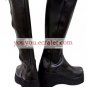Black Imitated Leather Rubber Cosplay Boots