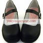 Black Neon Genesis Evangelion Ayanami Rei PU Lolita Shoes