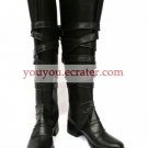 Black Reborn 2'' Heel Faux Leather Cosplay Shoes