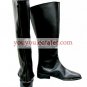 Black Square Toe Cosplay Imitated Leather Boots